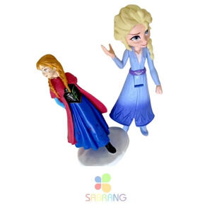 Miniature Disney Frozen Princess Elsa & Anna set of 2 toy figurines
